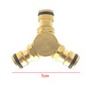 Laroal Y Splitter Hose Splitter 3 Way Brass Hose Quick