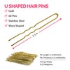 Biribila 60 PCS - U Shaped Hair Pins For Buns,
