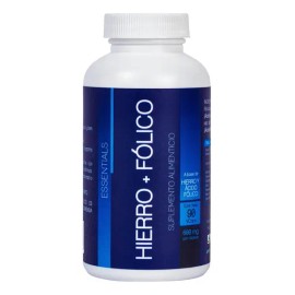Hierro + Ácido Fólico | 90 Cápsulas Sabor Sin sabor | N L S Essentials
