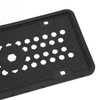 2PCS License Plate Protector Silicone Frame Soft Flexible Black 305x155mm