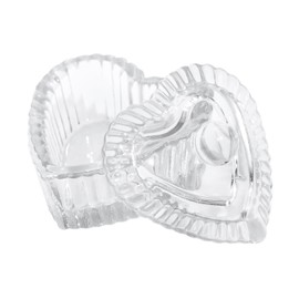 Heart Shaped Crystal Glass Dish Nails Art Dappen Dish Glass Crystal Cup With Lid Acrylic Liquids Powder Dappen Dish Nail Crystal Bowl Nails Art Glass Acrylic Dappen Dish Crystal Glass Dish