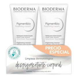 Pack Bioderma Rutina Despigmentante Crema para cuerpo Bioderma Pigmentbio kit despigmentante coorporal en tubo 200mL sin olor -