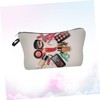Baluue 3pcs Cosmetic Bag Dacron Printing Design Small Pouch Makeup