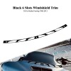 HDBUBALUS Black Batwing Fairing Windshield Slotted Windscreen Trim Fit For