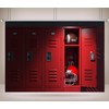 Loccor 6x4ft Fabric Red Locker Room Backdrop American Football Locker