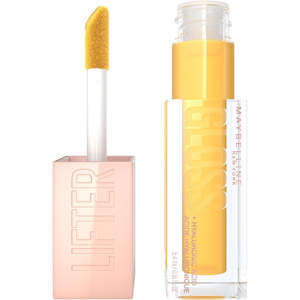 Maybelline Lifter Gloss, Hydrating Honey'd Lip Gloss with Hyaluronic Acid,