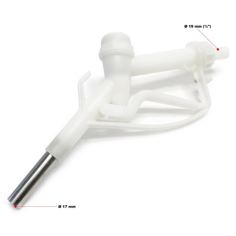 Urea pump manual, 0-60 l/min, AUS32, plastic nozzle, feed pump