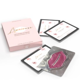 Lip Mask by Lipciouss - Hydration & Rejuvenation for Dry & Chapped Lips with Collagen, 5 Count (Pack of 1)