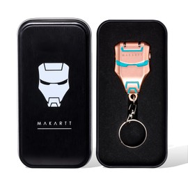 Makartt Nail Clipper Foldable Nail Cutter, Pink Gold Nail Trimmer, Mini Fingernail Clipper with Keyring Stainless Steel Portable Manicure Tools for Salon Home Travel Nail kit
