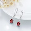 SEIYANG January Birthstone Earrings for Women Garnet Earrings Teardrop Dangle