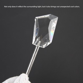 Crystal Prism Filter Handheld, 70mm Rainbow Colored Light Photography Foreground Bokeh Props Cool Effects, Camera Lens Effect Filter for Photography Decoration