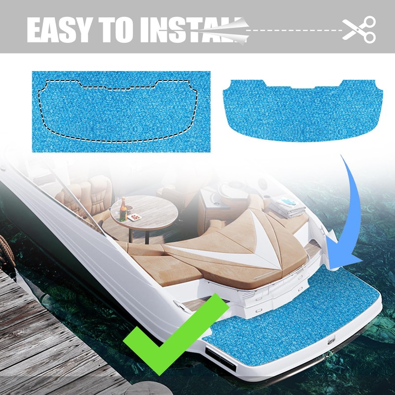 Fullfire Boat Flooring EVA Foam Decking Sheet, Camo Blue Marine