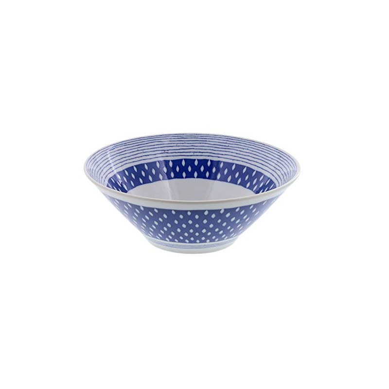 Tableware East Trapezoid Bowl Large Rain Blue Sou 8.1 inches