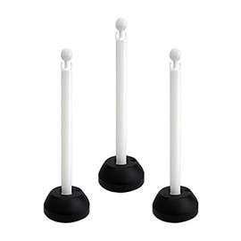 Mitsugiron SF-11 Safe, Disaster Prevention, Secondary Organization, Chain Stand, 33.5 x 10.0 inches (850 x 255 mm), Set of 3, No Chains, White