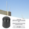 100Pcs Electric Fence Post End Caps Plug Insert Plastic Round
