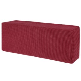 MECCANIXITY Air Conditioner Cover 35-37 Inch Knitted Elastic Cloth Dustproof for Wall-Mounted Units Split Indoor AC Covers Wine Red