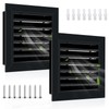 2 Pcs 12" x 12" Gable Vents for House Aluminum
