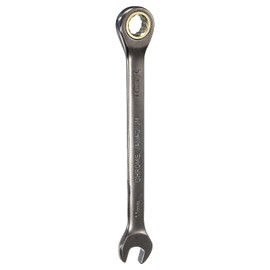 HARFINGTON Ratcheting Wrench 11mm Metric Open End Wrench 90-Teeth CR-V Steel Nickel Plated Fixed Head Combination Ratchet Wrench for Fasteners Nut Bolt