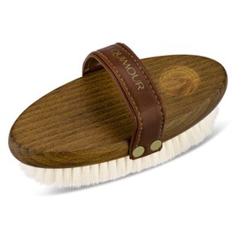 Equimour Goat Hair Shine Brush "MO" | Horse Brush | Wooden Brush | Grooming | Horse Accessories | Cleaning Tool for Horses | Horse Care