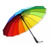 JustClick MX Paraguas Grande De Arcoiris Resistente Sombrilla Lluvia Sol