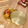 SEMPYIX Brass Masala Box Dabba with Spoon Container 100ML-Spices Storage