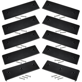 NICERINC Boat Trailer Bunk Slide Pads and Boat Trailer Glide Bunk Enders，Boat Trailer Bunk for Launching & Loading Boat on/Off Trailer Easier,Boat Trailer Bunk Slicks （Black,3" x 10"