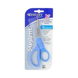 Westcott Left and Right Stainless Steel Blunt Tip Antimicrobial Safety Scissor, Multicolor, 152 mm Size