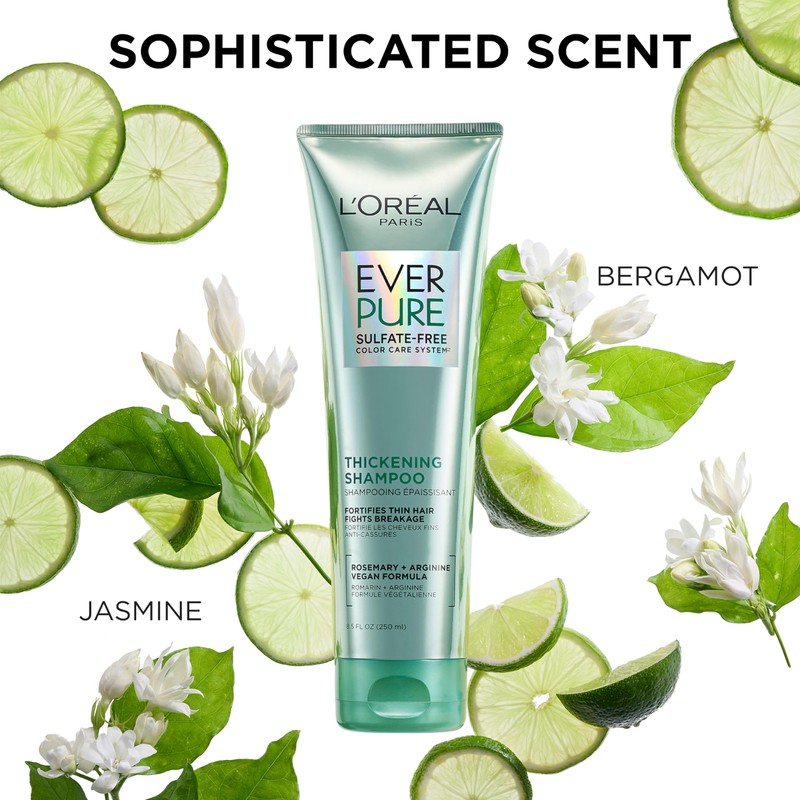 L'Oreal Paris Thickening Sulfate Free Conditioner, Thickens + Strengthens Thin,