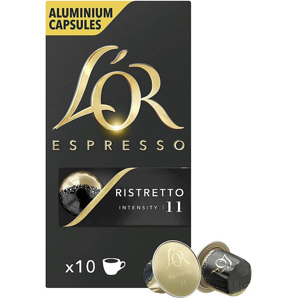 L'or Espresso Ristretto Intensity 11 cápsulas de café compatibles con Nespresso