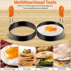 6 Pcs Professional Egg Ring Pancake Ring Set Stainless Steel