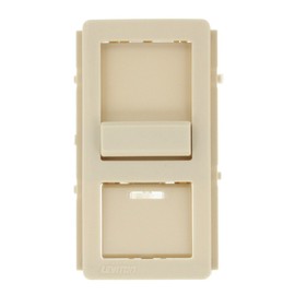 Leviton Color Change Faceplate Only with Locator Light Window – Compatible with IllumaTech Dimmer Switches (Dimmer Switch Not Included), IPKIT-T, Light Almond