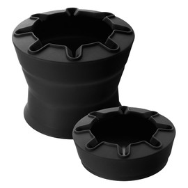 LAMY Water Cup Aquaplus Black - Ideal for School Lessons - Foldable Water Cup with Brush Tray - Brush Cup for Painting