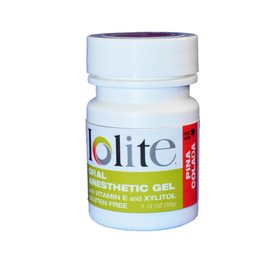 IOLITE Oral Topical Gel with Xylitol and Vitamin E - Gluten Free - Relief for Canker Soars and Dental Pains (1oz, Pina Colada)