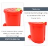 PRETYZOOM Mini Trash Can, Cute Strawberry Trash Can Desktop Rubbish