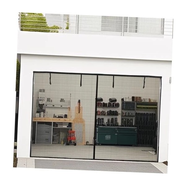 Garage Screen Door 9 x 8 Ft: Heavy Duty Magnetic