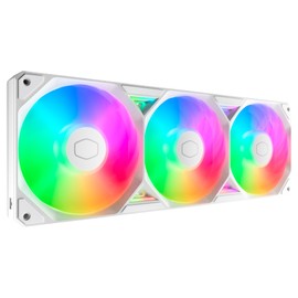 Cooler Master SickleFlow Edge 360 ARGB - 360mm Triple-Fan Monoframe (PWM), High Airflow (190 CFM) & Static Pressure (3.54mmH2O), ARGB Gen 2 Lighting, Easy Installation - White