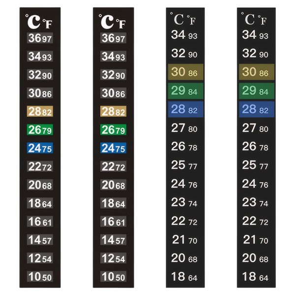 8 Pcs of Aquarium Thermometer,Fish Tank Thermometer，Stick on Strip,Two Temperature