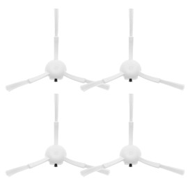 ECSiNG 4PCS Side Brush Compatible with Pursuit X10 Compatible with Dreame Bot L10s Ultra Robot Vacuum Cleaner Replacement Parts White