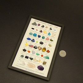 Gemstone 45 Gem Minerals with Loupe 45 Types, Instructions Included