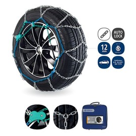 Veriga PC12 100 Compact Snow Chains for Cars Easy Installation Metal Chains for Various Tyre Sizes