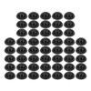50pcs Cable Clip 3 Hole Silica Gel AntiCorrosion Black Adhesive