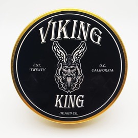 Bálsamo para barba - Dorado (tabaco de vainilla especiado) - Suavizante y acondicionador de barba totalmente natural - Manteca de barba para hombres de fijación fuerte, cera para barba, cuidado de la