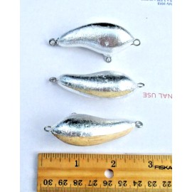 ALL AMERICAN Awesome Balsa Wood Crankbaits 3ct BALSA WOOD CRANKBAIT BLANKS Rounded Bodies Bass Fishing Lures Crankbaits
