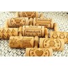 Penguins Mini rolling pin for cookies Embossing roller