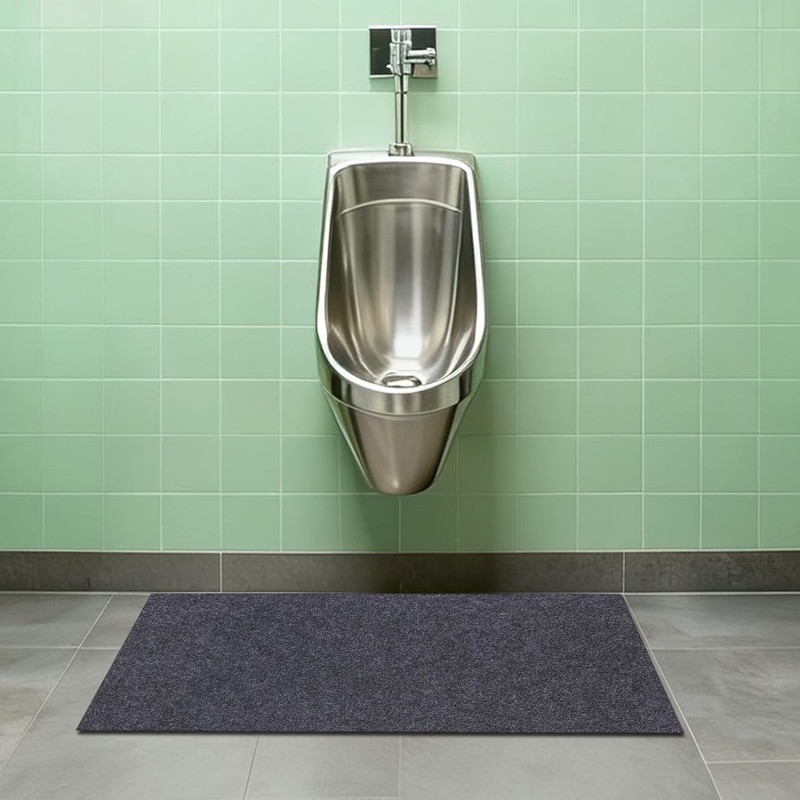 Urinal Mats (2 Pack)，Deodorizing Urinal Floor mats—Anti-Slip and Waterproof Backing，Absorbent/Waterproof