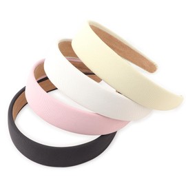 DRESHOW 4 Pcs Wide Headbands for Women Girls Turban Vintage Boho Head Bands Fashion Non Slip Head Wraps Hoop Hair Accessories