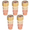 5Pcs 3/32in Gas Lens Collet Body Metal Welding Connector Replacement