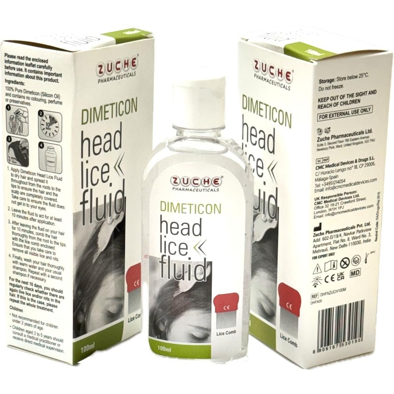 Zuche Dimeticone Headlice Fluid 100 ml