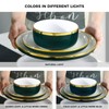 Pokini Porcelain Dinnerware Sets, 12 Piece Luxury China Plates and