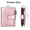 Lavemi Small Compact Women Wallet RFID Blocking Genuine Leather Bifold